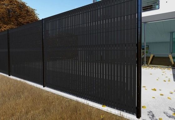 8 футов Защита частной жизни Изогнутый металлический забор 2,43 м Высота панели 3d