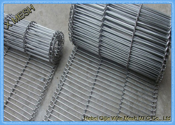 SS304 Металлическая металлическая сетка из нержавеющей стали, конвейерная лента с линзой для линз 10 метров