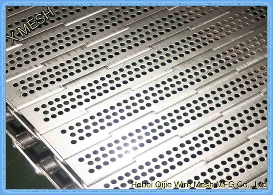 Пефорированная сетка конвейерной ленты металла цепной плиты нержавеющей стали 316L отверстия