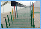 ячеистая сеть загородка/3Д металла ширины 2.5м покрытая порошком изогнутая обнесет забором синь