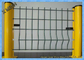 покрытая ПВК загородка зеленой безопасностью 3Д стальная, панели загородки ячеистой сети 5.0мм