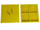Желтые панели экрана полиуретана сетки ПУ с крюком для моих вибрируя