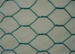 Покрытый ПВК плетения провода ячеистой сети металла Га зеленого цвета 20 декоративный шестиугольный