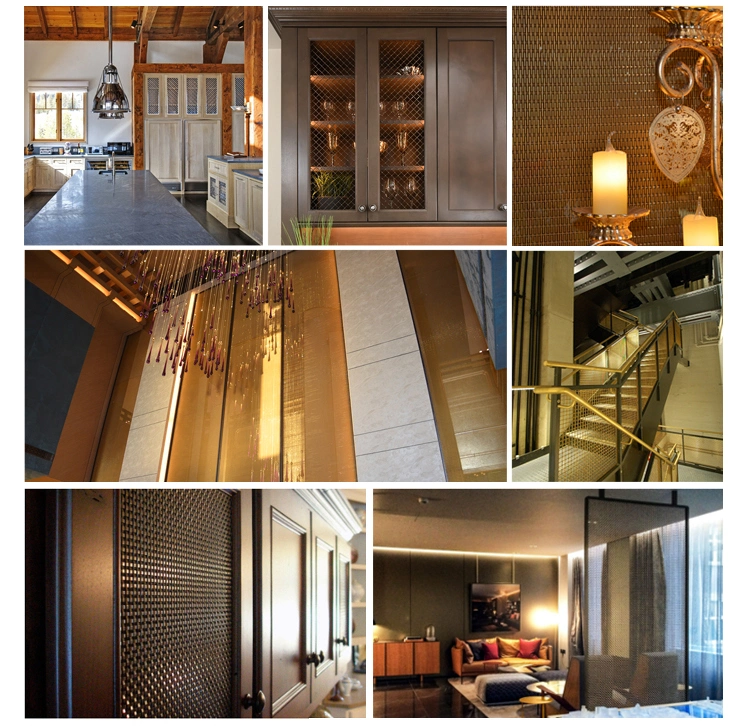 Декоративная металлическая криптовалюта из нержавеющей стали плоская проволочная сетка для экрана для мебельных шкафов 2