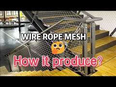 Гибкая X наклона 1,2 мм стальной веревки сетки для балюстрады