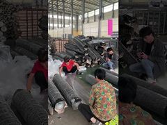 Зеленая декоративная металлическая сетка из проволоки 20 Ga с шестиугольными ячейками, покрытая ПВХ