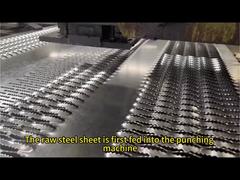 Горяче погруженные круглые отверстия S275jr оцинкованные стальные решетки