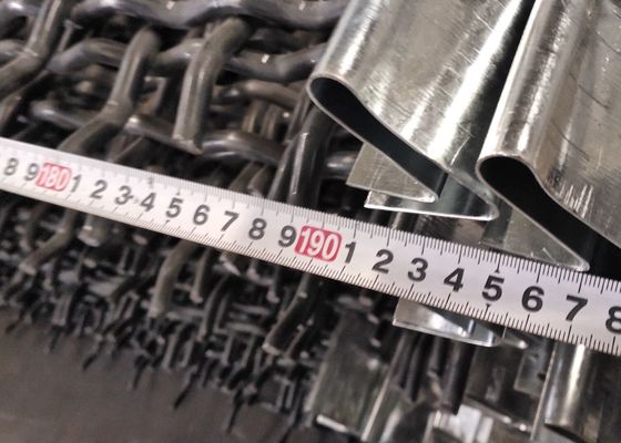 Высокуглеродистая стальная гофрированная сплетенная ячеистая сеть вибрируя