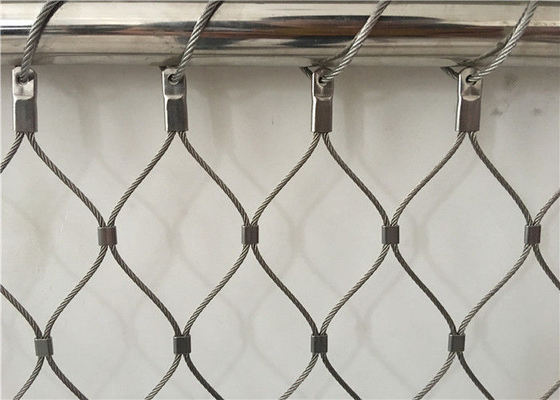 1.5mm 7x7 AISI316 Stainless Steel Wire Rope Mesh for Bridge Railing and Plain Weave Applications