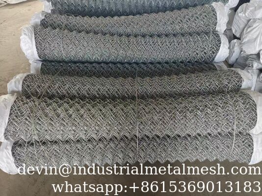 60x60mm pvc coated steel chain wire mesh fence
