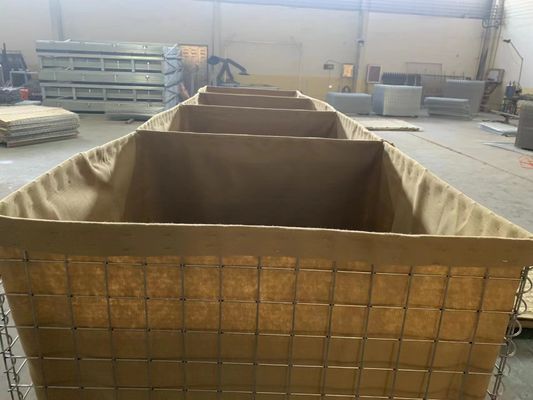 Гальванизированный барьер Gabion сваренной сетки защитительный для укрытия бункера стены взрыва