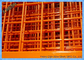 Оранжевые сетки из проволочной сетки, безопасное временное ограждение для строительной площадки