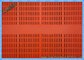 Красный цвет Mining Screen Mesh PU Материал Низкий уровень шума без подделки Гибкий