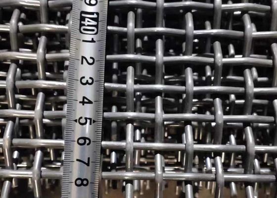 Высокое растяжимое 65mn закрепило гальванизированную ячеистую сеть волнистой проволки для индустрии угольной шахты