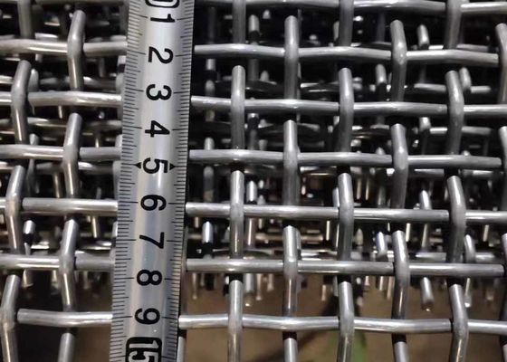 Размер гофрированный замком вибрируя экрана Ss 201 ячеистой сети 1.5m x 1.95m