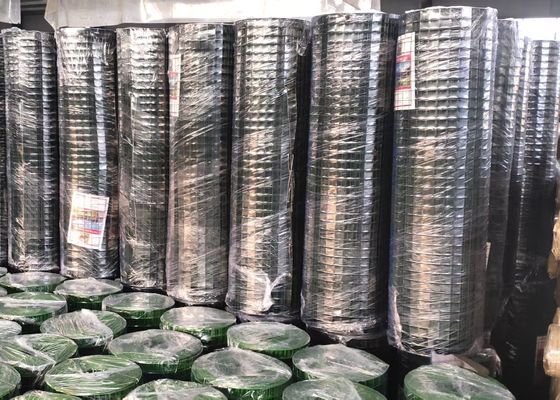 Pvc SGS 3/4X3/4 покрашенный зеленым цветом покрыл сваренную ячеистую сеть Rolls для птицы
