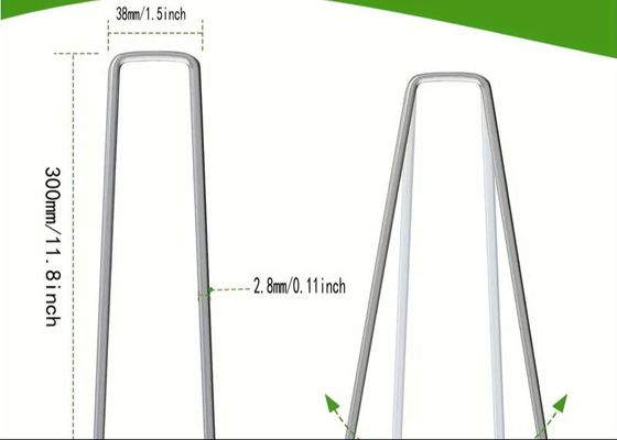 Оцинкованные ландшафтные сцепки U-образные газоны