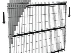 3D дизайн 60x60 мм изогнутый металлический забор для сада