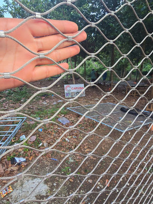 Индивидуальный тип наконечника Inox 316 для сетки из стального троса, гибкая сетка из нержавеющей стали Webnet X Tend Mesh