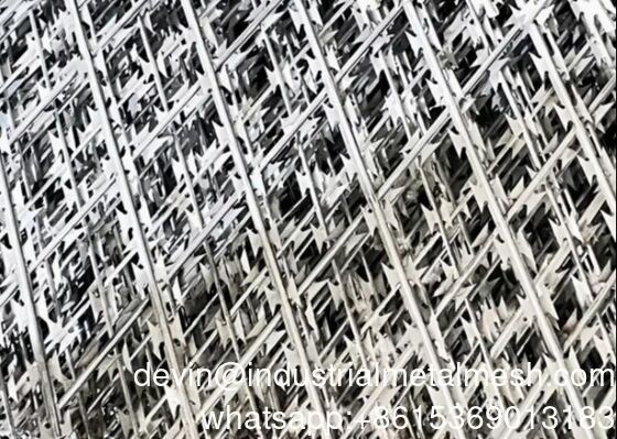 Metech Razor Wire Welded Mesh Panel Fencing System состоит из резной проволочной сетки