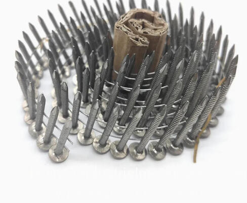 Гвозди для поддонов в катушках 2-3/8" X .099, окрашенные в желтый цвет, винтовые/спиральные, 9000 шт.