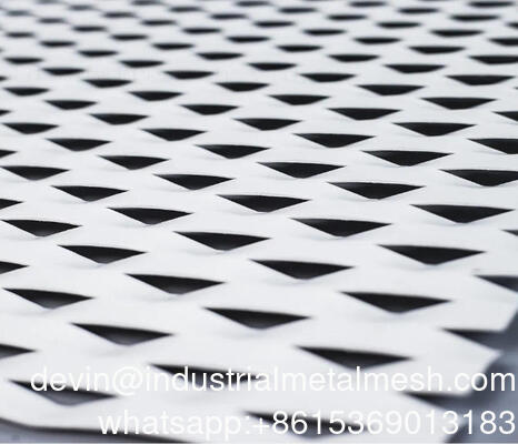 PVDF алюминиевая расширенная алмазная проволочная сетка из металлического листа