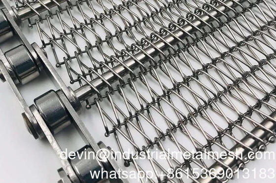 SS304 Спиральная решетка ремня сетки для сушилки охладителя ремня