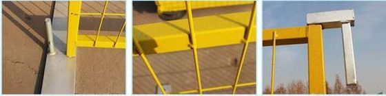 Промышленные временные ограждения 6 футов X 8 футов с порошковым покрытием, прочные опоры