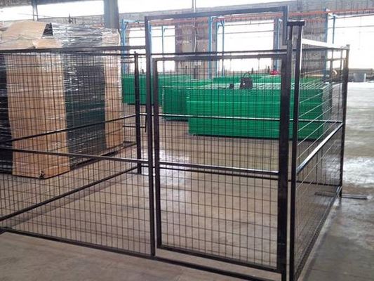 Канадский сварный временный забор с твердыми креплениями порошкообразных панелей для строительных площадок