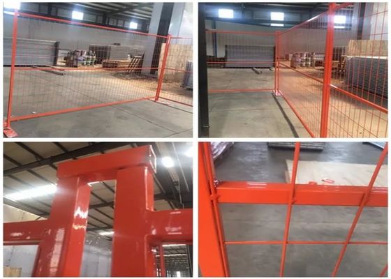 Желтая покрашенная высота панели 1.8m загородки на открытом воздухе конструкции Канады временная