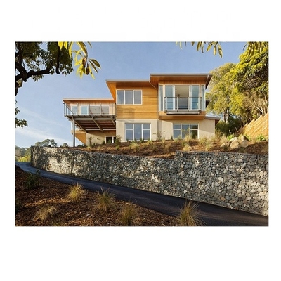 Сваренные корзины Gabion с гальванизированной крышкой подпорной стенкой провода