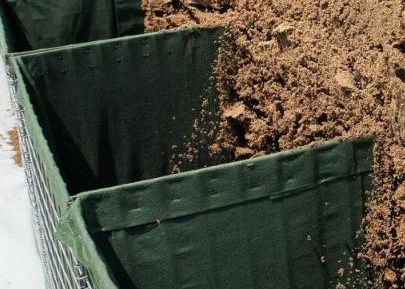 Барьер песка Hesco провода Mil 12 защитительный горячий окунутый гальванизированный сваренный
