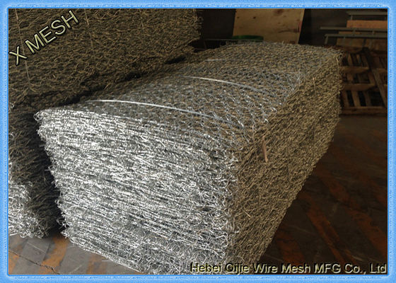 Dia корзины 4.0mm Gabion провода Selvedge шестиугольный гальванизированный