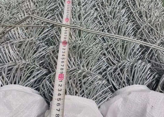 Pvc звена цепи датчика отверстия 8 диаманта гальванизированный загородкой покрыл