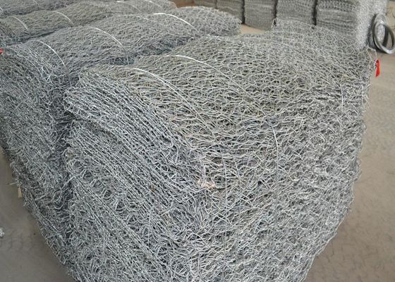 Тяжелые 100 x 100 Mm сварили ячеистую сеть нержавеющей стали корзин Gabion шестиугольную