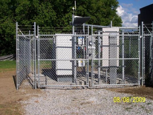 ASTM A817 Металлическая покрытая сталь оцинкованная 9 калибр цепная связь охранный забор