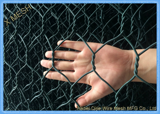 ASTM A 975 ПВХ с покрытием Gabion Baskets Двойная витая тканая сетка Fit Riverbank