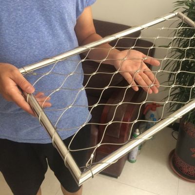 Индивидуальный тип наконечника Inox 316 для сетки из стального троса, гибкая сетка из нержавеющей стали Webnet X Tend Mesh