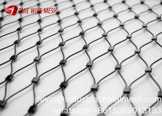 316 Metal Wire Rope Mesh for Stair Railing Rhombus Mesh and Protection Animal Zoo Mesh Avaiy for Birds