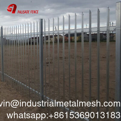 Customized Factory Price High Quality Steel Curved Top Galvanised Powder Coated Palisade Security Fencing