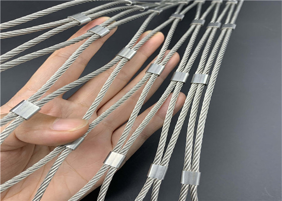 Сетка веревочки Ss316l 1-6mm 20x20mm завязанная нержавеющей сталью