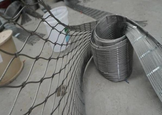 сеть сетки веревочки провода нержавеющей стали 7x19 с Ferrules для лестницы